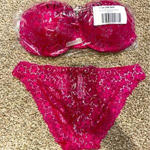 VS Dream Angels bra panty set 36dd